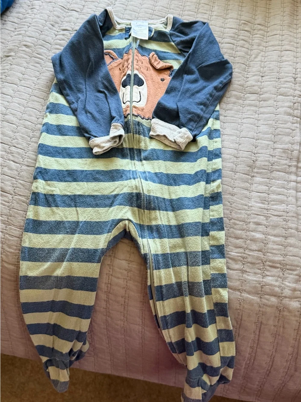 Lot of 6 baby boy jammies 6/9 months the Tigger one say 3 to 6 but they run big